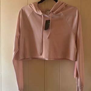 Forever 21 Cropped Hoodie Sweatshirt M